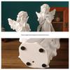 Europäische Retro Engel Figur - Kleine Mädchen Gipsstatue für Kirche Hochzeiten & Fotografie Dekor