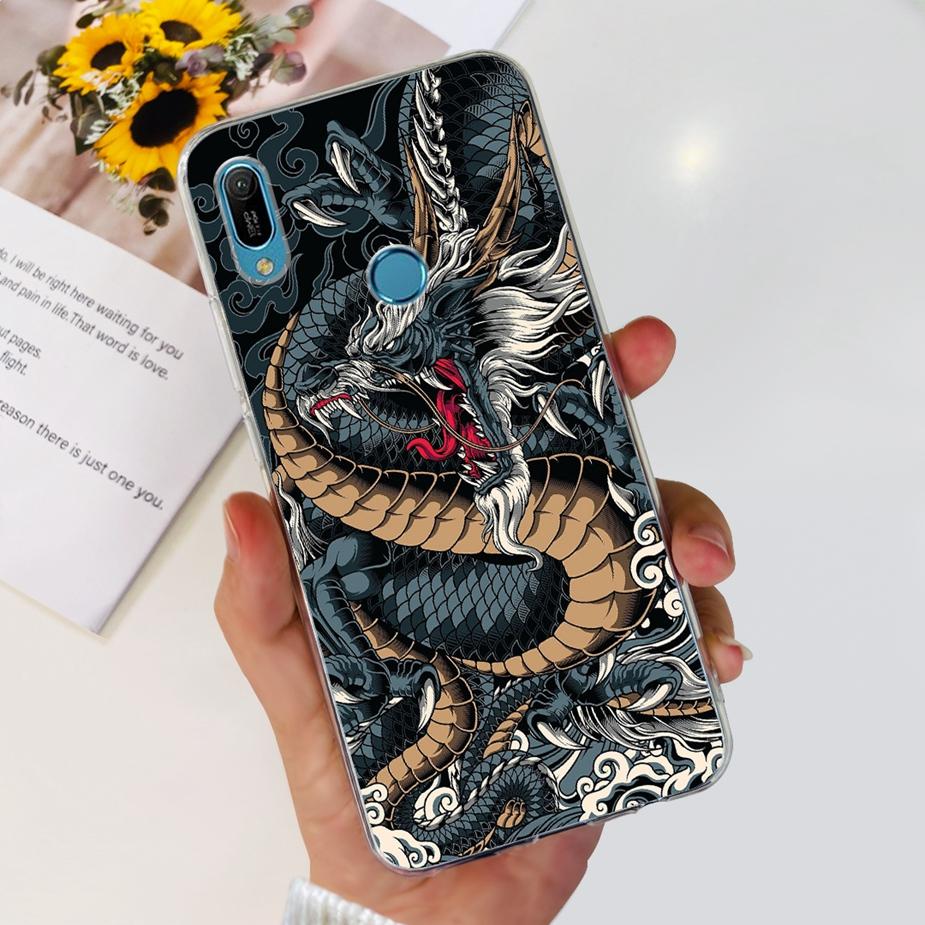 For Huawei Y6 2019 Case Y6 Prime 2019 Fashion Painted Cover Clear Silicone Phone Case For Huawei Y6s 2019 Y6 Pro 2019 Soft Shell