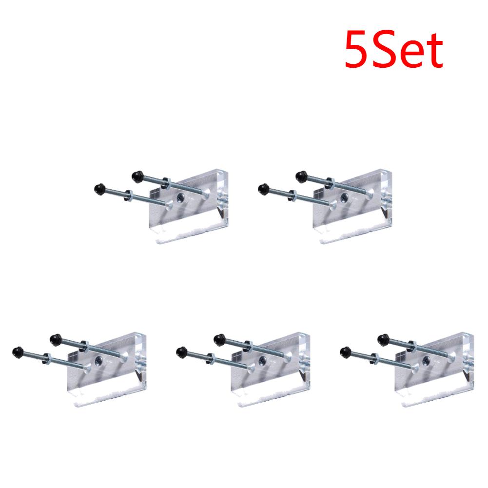 1-8 Set Skateboard Wall Hanger Clear Acrylic Wall Mount Skateboard Storage Holder for Skateboard Lovers Skateboard Display Rack