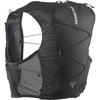 SALOMON ACTIVE SKIN 8 SET Hydration Vest Backpack (Black/Metal, Size S)