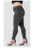 Plus Size High Waist Denim Yoga Pants for Women - Butt Lifting, Slimming, Double Pocket Fitness Casual Wear