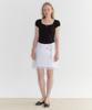 SINOON Round Shirring T-Shirt (Black)