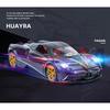 1/24 Pagani Huayra Dinastia Supercar Alloy Car Die-casting Model Sound and Light Car Model Toy Collection Children Gift