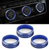 Auto Car AC Control Ring Trim Cover Car Interior Accessories For VW Tiguan Atlas T-roc Ateca FR Passat B8 Variant 2017-2019