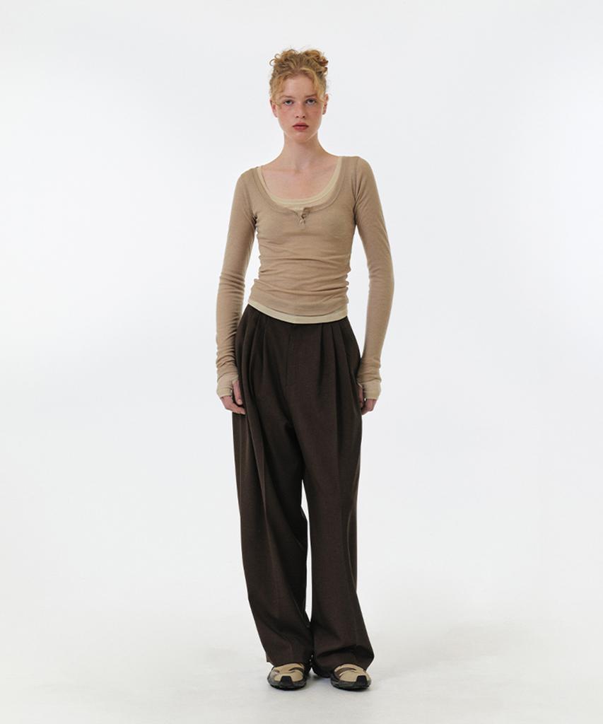 GROVE 25Fw Aden Pants (Brown)