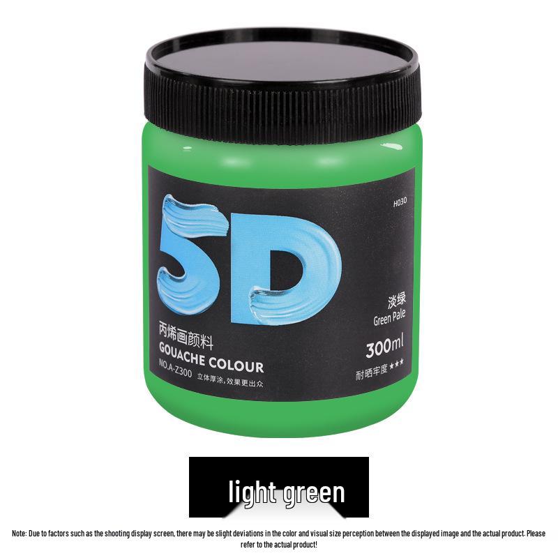 Lata de Pintura Acrílica de 300 ml: Impermeable, Ideal para Estudiantes de Arte, Proyectos de Bricolaje y Arte Pintado a Mano por Niños