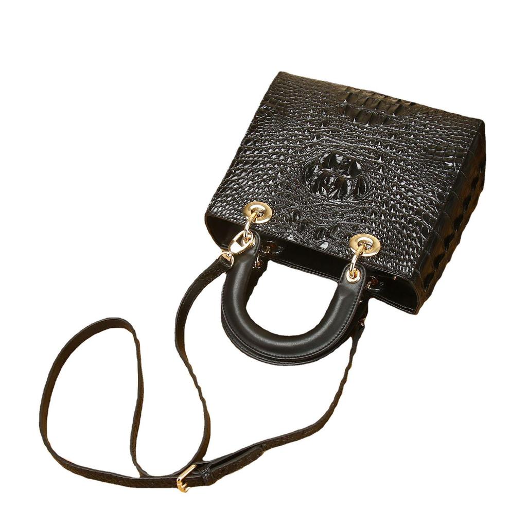Crocodile Print High-End Women's Handbag and Crossbody Bag