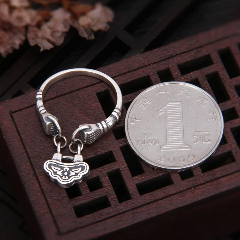Adjustable Open Ring Men Women Vintage Geometric Design Electroplated Retro Statement Jewelry