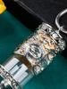 1er-Pack Legierung Auto Lufterfrischer Halter – Goldene Hängende Parfümflasche für Rückspiegel, Luxuriöses Innenraumzubehör