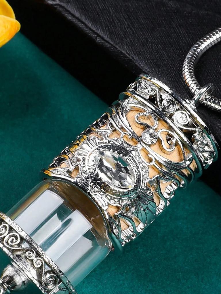 1er-Pack Legierung Auto Lufterfrischer Halter – Goldene Hängende Parfümflasche für Rückspiegel, Luxuriöses Innenraumzubehör