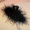 Women Hair Clip Faux Feather Decor Anti-slip Teeth Back Head Hair Claw Cartoon Styles Shark Hair Clip Hair Accessories