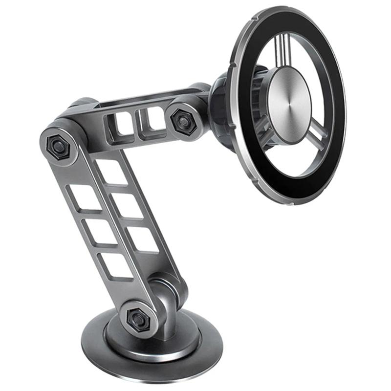 G198 Car Dashboard Windshield Magnetic Phone Holder Adjustable Robotic Arm Cellphone Stand