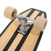 Nanazero Surf Skateboard 36 Black Squash Tail Bamboo Deck 1/2"