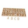 Alphabet Letters Made of Wood – Educational Toy for Spelling Unfinished Wooden