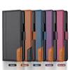 Samsung Z Fold6/7 Full Coverage Magnetic Leather Flip Case, Two-Color with Card Slot
