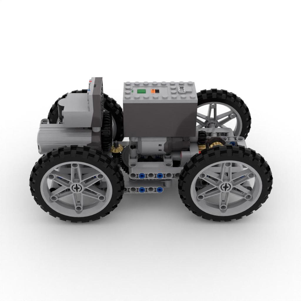 Technological Four-Wheel Drive Car Building Blocks Parts With Motor Puzzle Toys Moc Bricks Stem Education Boys Gift