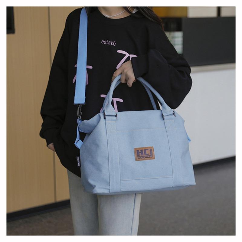 Denim bag women's large-capacity new versatile summer messenger bag college student portable tote bag