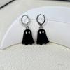 Fashionable Punk Ghost Pendant Earrings Suitable For Men And Women Creative And Cute Halloween Party Jewelry Gifts
