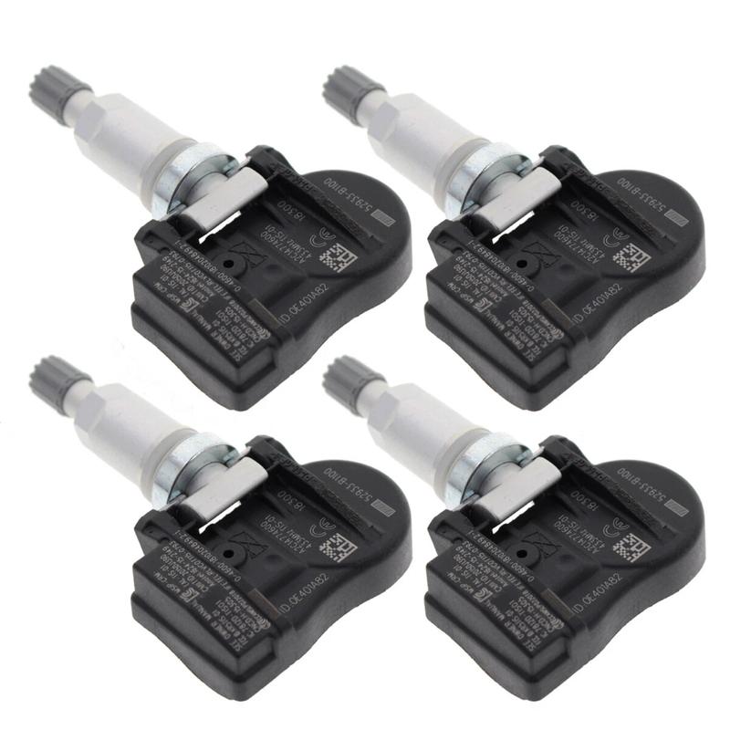 4pcs 52933-3N100 Tire Pressure Sensor TPMS 433MHZ For Hyundai Accent Genesis Ge Kia Sorento 529332M650 529333N100