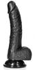 Kurt Curved Dildo 15 X 3.7cm Black - Real Rock Ultra Skin - Black Dildos