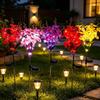 Stake Light Solar Butterfly Flower Lamp Waterproof Solar Powered LED Light  Path Decoration