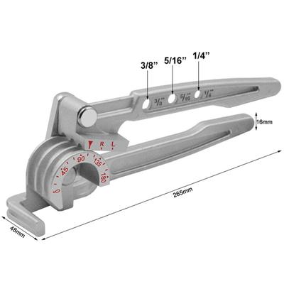 3 In 1 Copper Tubing Bender Hand Tool Combination Tube Bender 90 180 Degree Tube Bending Machine 6mm8mm10mm 1/4 ″ 5/16 ″ 3/8 ″
