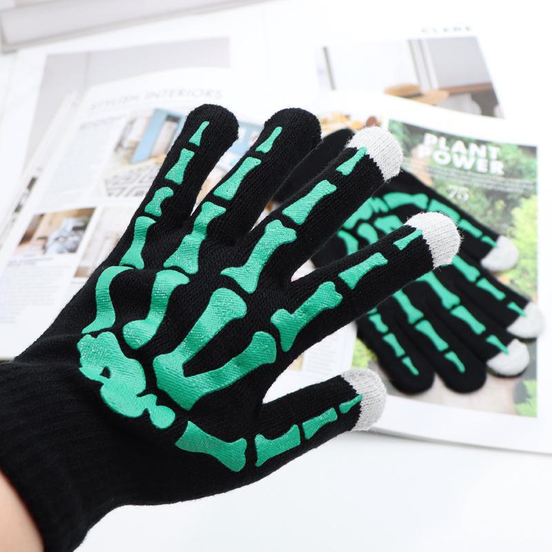 

Мужские забавные перчатки с когтями и черепом — креативная мода на осень и зиму split finger style