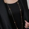 Color retention extended double-layer pig nose stacked sweater chain light luxury necklace simple high-end accessories