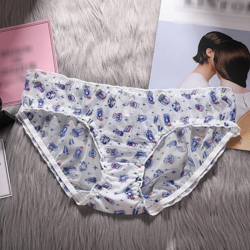 

Кружевные бесшовные трусики, женские соблазнительные трусы с низкой талией, трусы со звездным узором, женские прозрачные полые трусы M