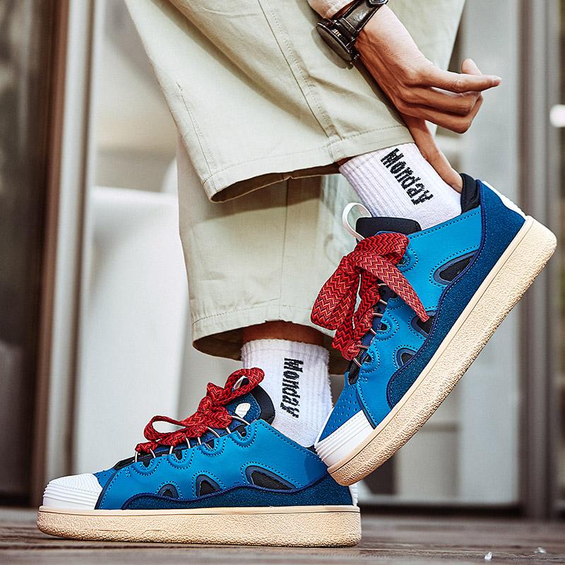 Мужские/женские повседневные кроссовки из микрофибры большого размера для улицы 45 — фото 5