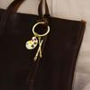 Palette & Paintbrush Keychain Pendant Creative Art Theme Keychain Portable Keychain