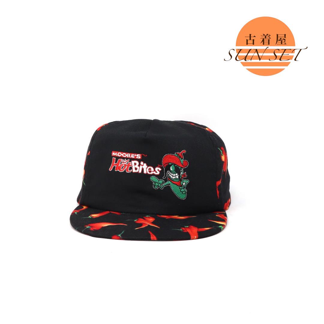 

[USED] 80s Vintage Cap Made in the USA, All-Over Print, Corporate, Hot Sauce Embroidery, Rare, Vintage