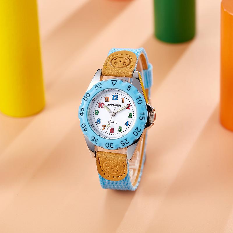 Kids  Cartoon Character Quartz Waterproof Watch with Nylon Strap 20