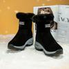 Winter Snow Boots Women Outdoor Warm Soft Plush High Top Ankle Boots Women Durable Thick-soled Casual Shoes Women