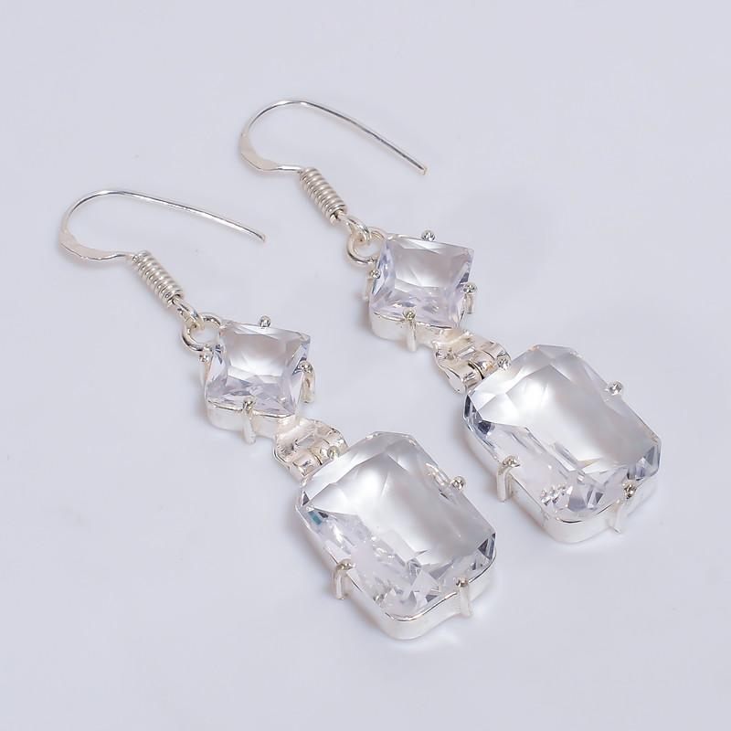 

Унісекс сережки-ланки з кованого срібла із застібкою-тоглом та позачасовою привабливістю 6-8