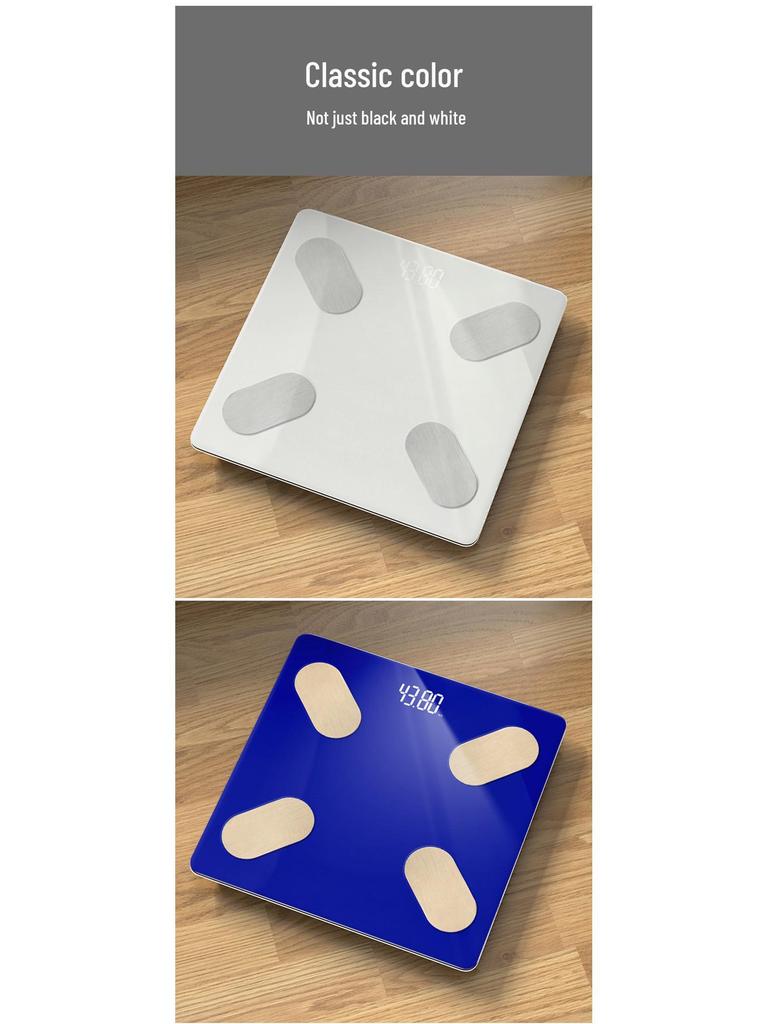 Bluetooth Rechargeable Smart Body Scale for Women - High-Precision, Connects to Phone