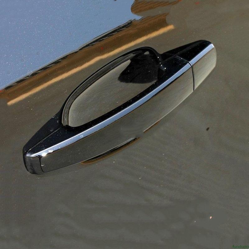 For CHEVROLET Holden Captiva Cadillac BLS 2004-2011 Glossy Black Chrome Car Door Handle Cover Trim Stickers Styling Accessories