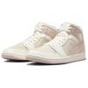 Baskets Air Jordan 1 Mid SE Seersucker Femme Crème Lait de Coco Voile FQ1926-161