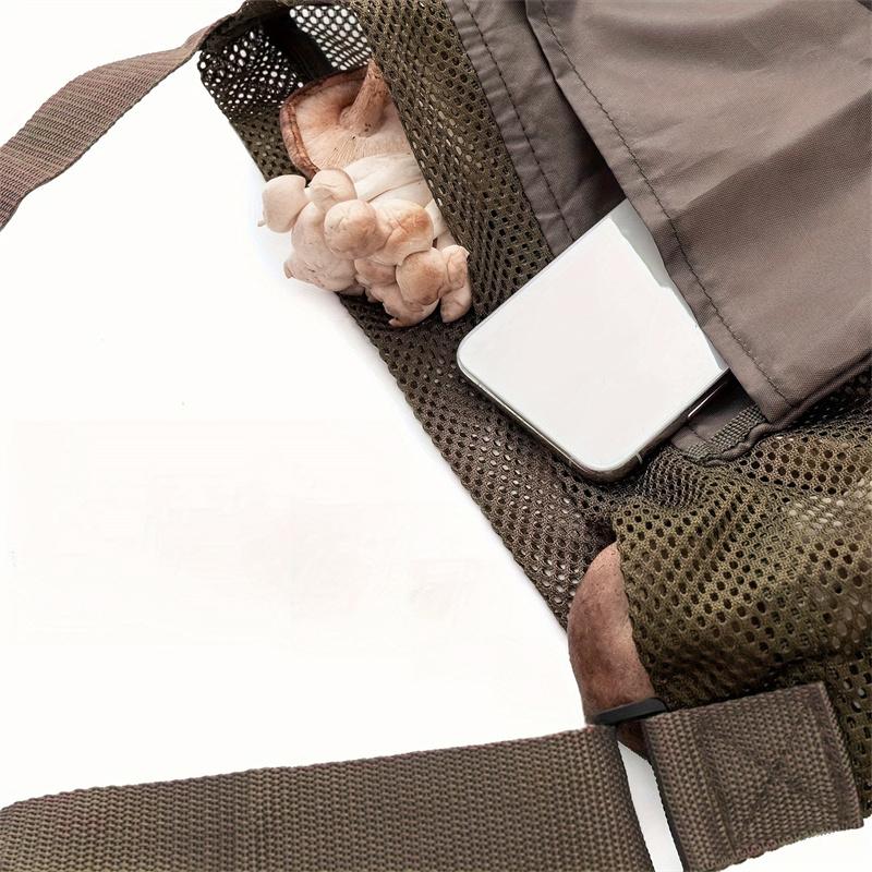 Outdoor Mushroom Harvesting Bag Large Capacity Harvest Mushroom Basket Garden Fruit Picking Bag Forage Durable Camping, Travel