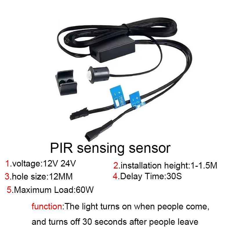 Customized Hand Sweep Switch 5A DC12V-24V IR Motion Sensor Hand Wave Scan Smart LED Closet Cabinet Light/Wardrobe Lamp
