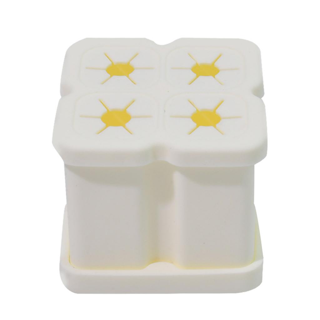 Food Grade Silicone Toothbrush Holder Suction Cup Stand For Electric Toothbrush Heads Organize 2/4Holes