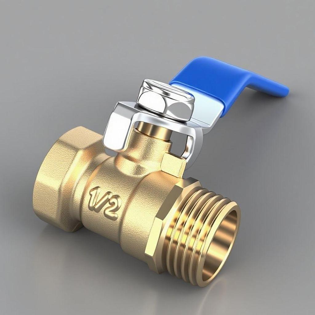 Brass Long Handle Ball Valve - Multi-Size (1/4" to 1") Pneumatic Tap with Internal/External Thread for Water Drain