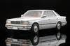 Tomica Limited Vintage Neo Scale Nissan Gloria HT V20 Grandage 1986 White Finished Model 1/64 LV-N198a