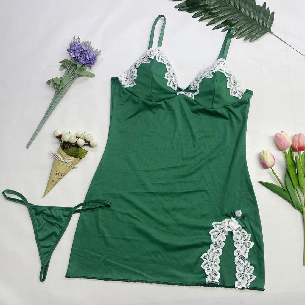 Luxurious Plus Size Lace Camisole Nightgown for Women