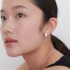 Volume Square One Touch Earring 3type JE079