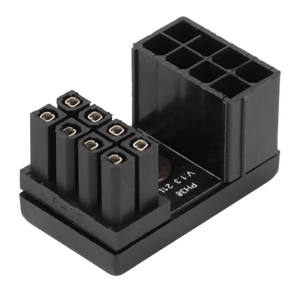 180 Degree Angled Adapter Welded Firmly 8Pin Female to 8pin Male Adapter with Insulation Shell for