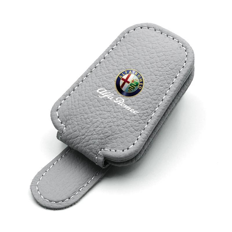 Car Stickers For Alfa Romeo Car Glasses Holder Clip Unique Multi-functional Card Frame For Alfa Romeo 4C 159 Spider Giulia 156 T