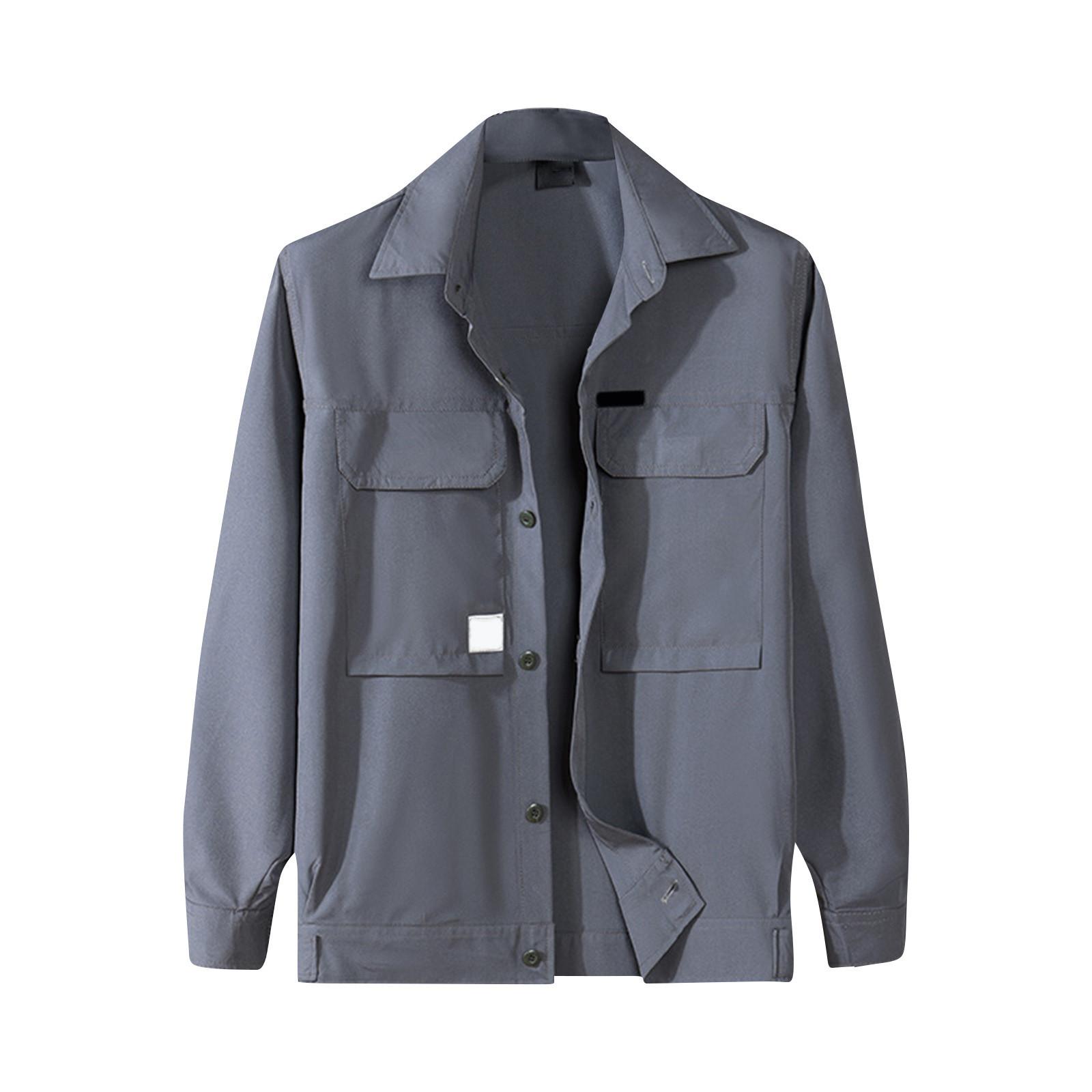 

Мужская эластичная рабочая куртка Мужская легкая быстросохнущая повседневная износостойкая куртка для улицы XL