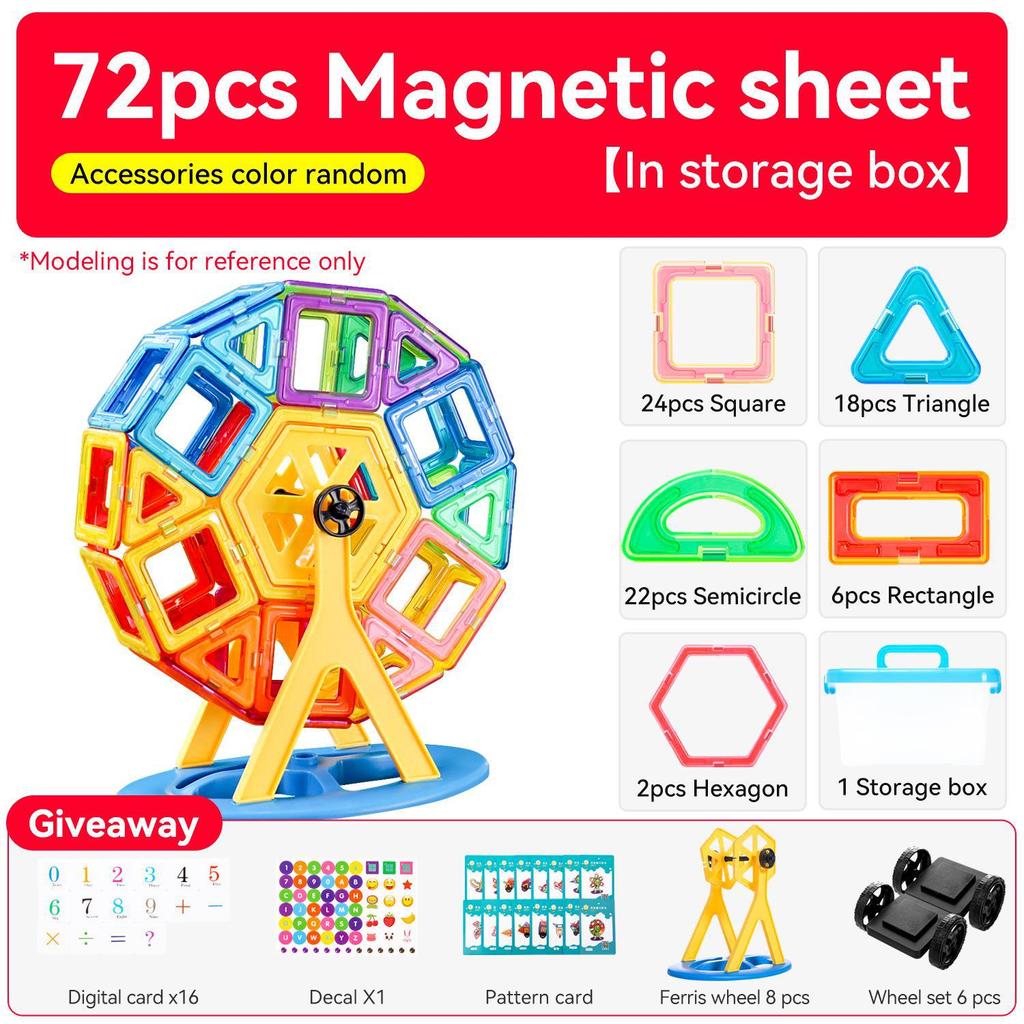 Magnetic Dinosaur Scene Building Blocks - Educational Toys for Boys Ages 3+