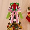 Festive Christmas Elf Hat Tree Toppers Soft Fabric Friendly Decoration For Holiday Parties Family Gatherings